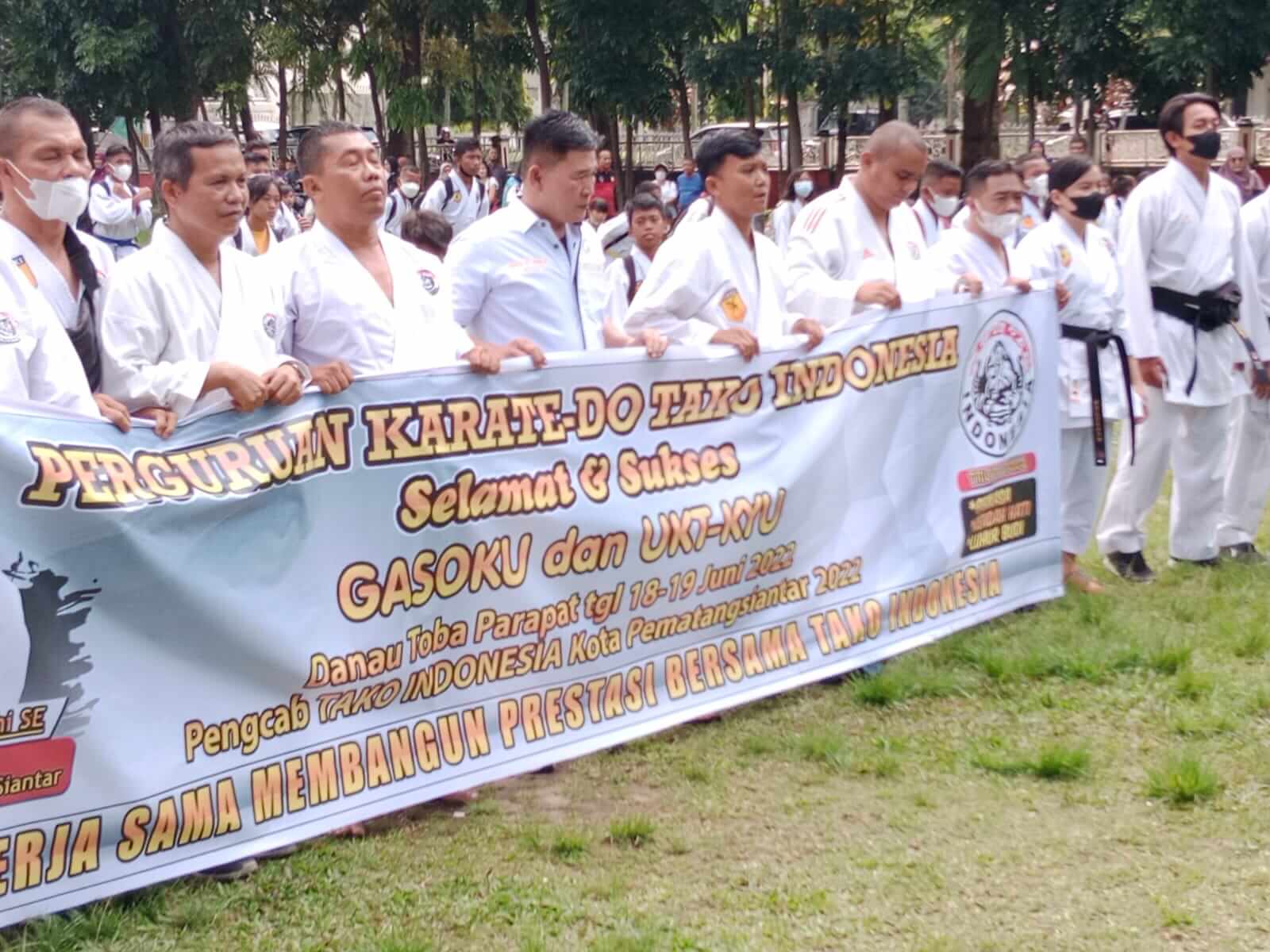 Pengcab Tako Siantar Lepas 125 peserta Gashuku & UKT Kyu Ke Parapat